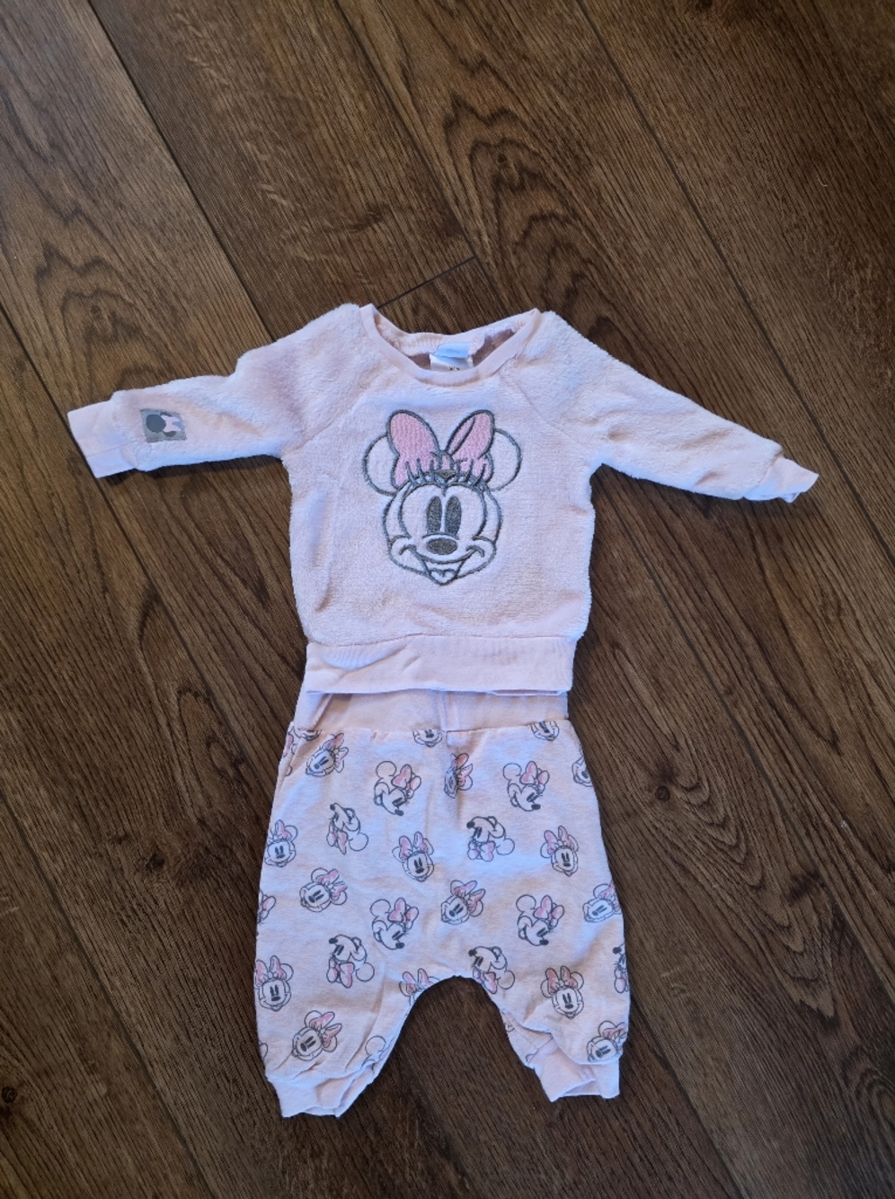 Disney Pink Minnie Mouse Cozy Top and Pants Matching Set